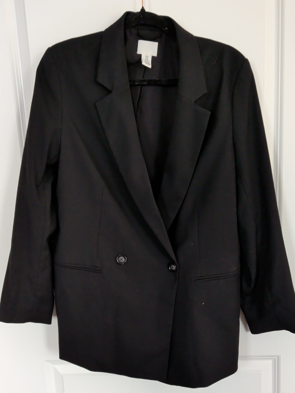 H&M Black Womens Tailored Blazer Jacket